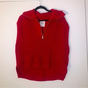 Abercrombie Red Sweater Vest